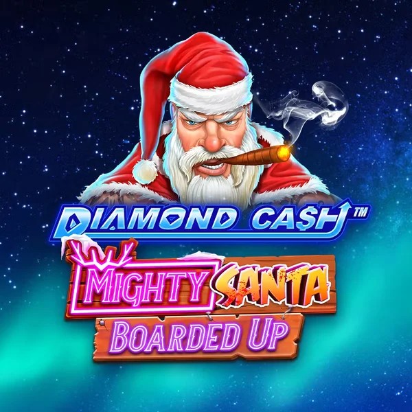 Diamond Cash Mighty Santa Boarded Up logo by Greentube at Novibet Casino