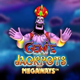 Genie Jackpots Megaways online game logo by Blueprint Gaming on novibetlive.gr