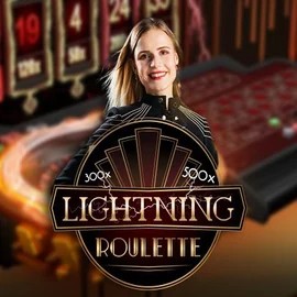 Lightning Roulette by Evolution, showcased at novibetlive.gr – game logo