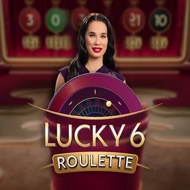 Official Live Casino logo: Lucky 6 Roulette by Pragmatic Play at Novibet Casino