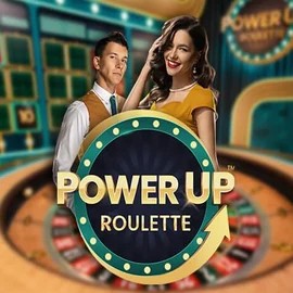 Enjoy PowerUP Roulette by Pragmatic Play – logo hosted on novibetlive.gr