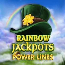 Rainbow Jackpots Power Lines logo by Red Tiger Gaming Novibet Casino