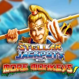 Stellar Jackpots with More Monkeys slot icon by Lightning Box Game, available at Novibet Casino