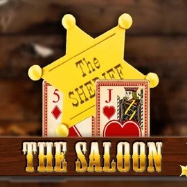 The Saloon slot logo by WorldMatch at Novibet Casino