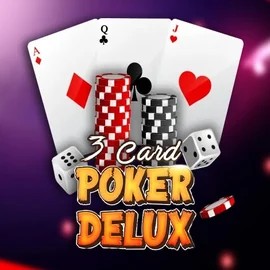 Three Card Poker Delux casino game by Urgent Games – featured logo at Novibet Casino